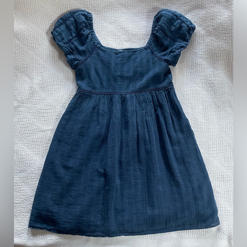 American Eagle Puff Sleeve Babydoll Cotton Dress